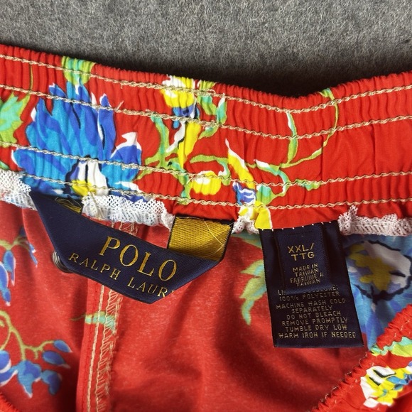 Polo Ralph Lauren Swim Trunks Mens 2XL 6"‎ Swimwear Floral Aloha Hawaiian Shorts - Picture 9 of 15